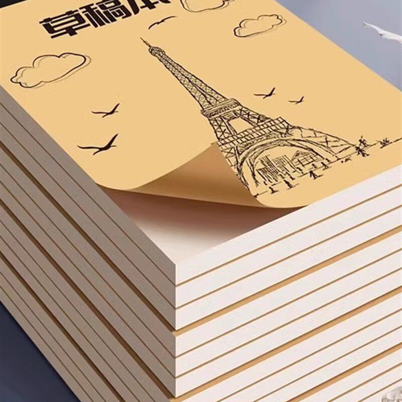 草稿本空白分区a5草稿本加厚学生草稿纸演算纸数学算数纸方便携带