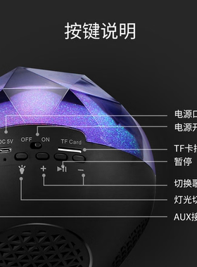 品怡蓝牙5.0插卡蓝牙音箱