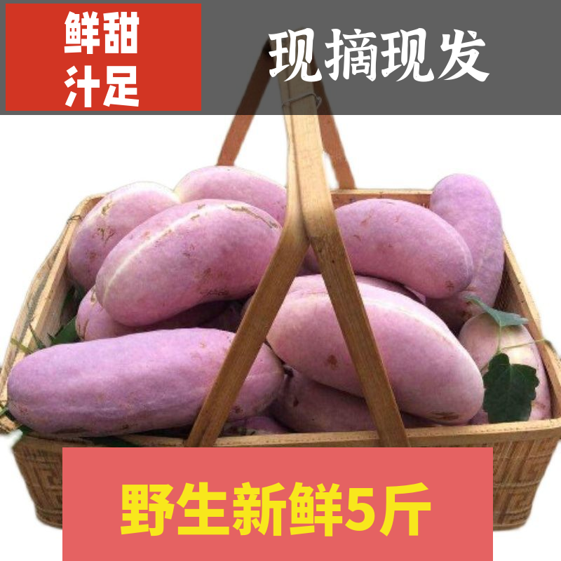 八月瓜现摘新鲜野香蕉水果5斤当季现摘八月炸预知子特产整箱包邮