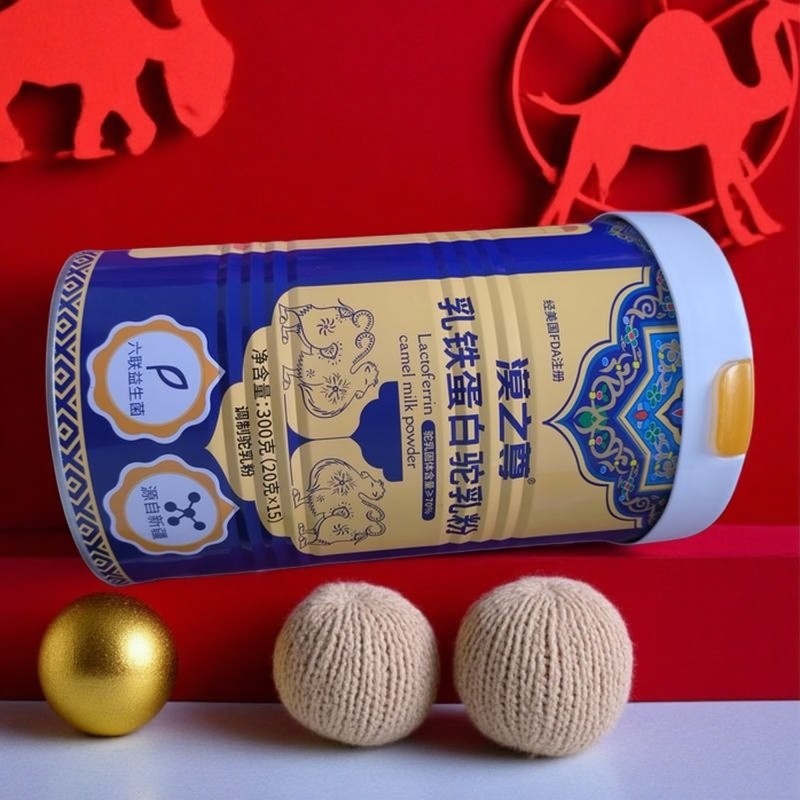 新疆骆驼奶粉中老年益生菌高钙乳铁蛋白驼乳粉品牌乳漠之尊驼乳