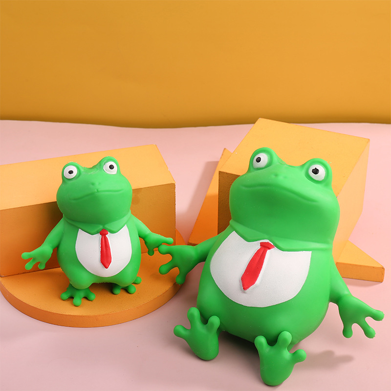 抖音爆款创意卡通网红小青蛙捏捏乐发泄解压减压回弹摆摊玩具