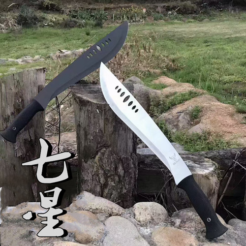 七星唐横刀兵器一体防身刀剑关刀开路长刀武术户外三眼大刀未开刃