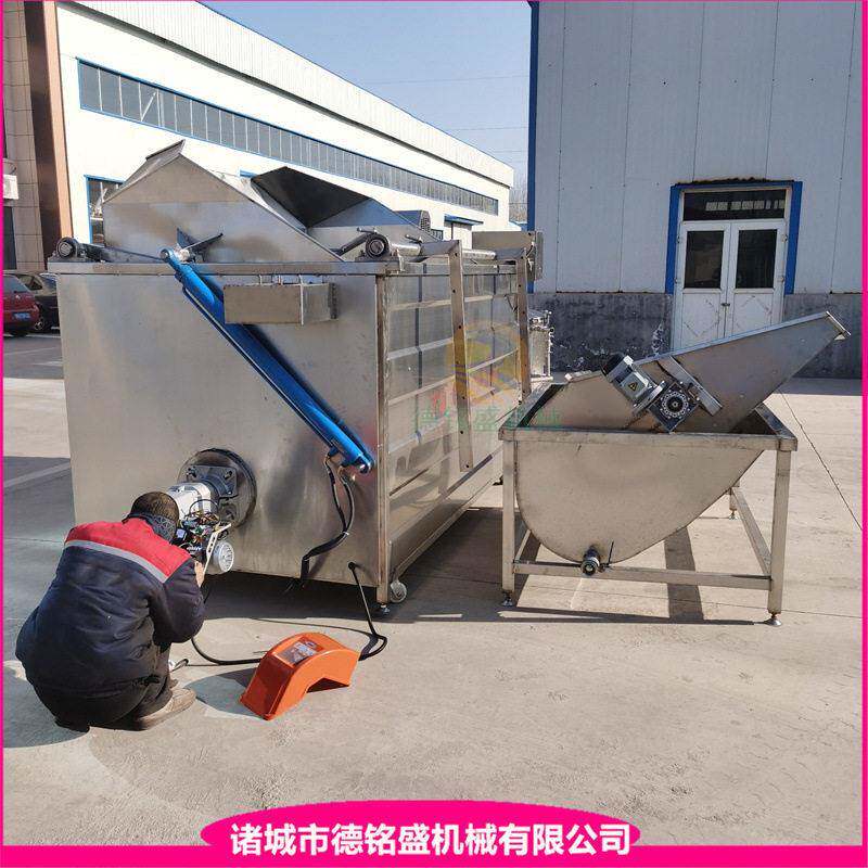 兔子小型油炸锅 炸虎皮凤爪燃气油炸机 猪肘子翻锅出料油炸机