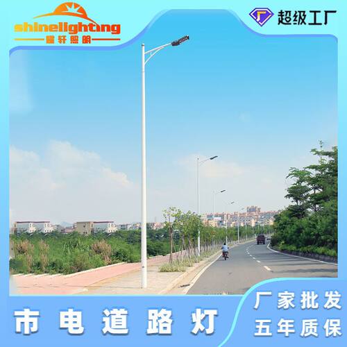 户外led路灯6米~12米市政道路灯单臂节能灯道路照明路灯