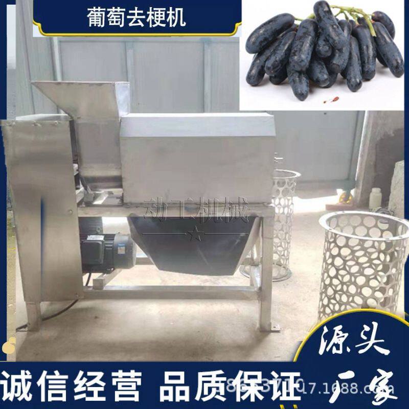 多种类葡萄去梗破碎机酿酒厂专用机器大型商用桑葚摘梗机