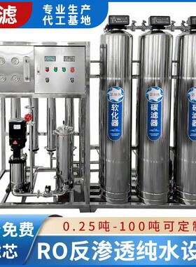 工业水处理设备ro反渗透商用净水器全自动纯水机0.5吨桶装高效率