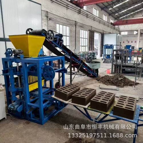 模具可定外贸出口4-26型半自动水泥砌块砖机水泥透水砖机厂家供应