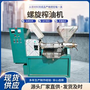 大中小型商用螺旋榨油机 全自动冷压榨油机 牡丹籽油精炼设备厂家