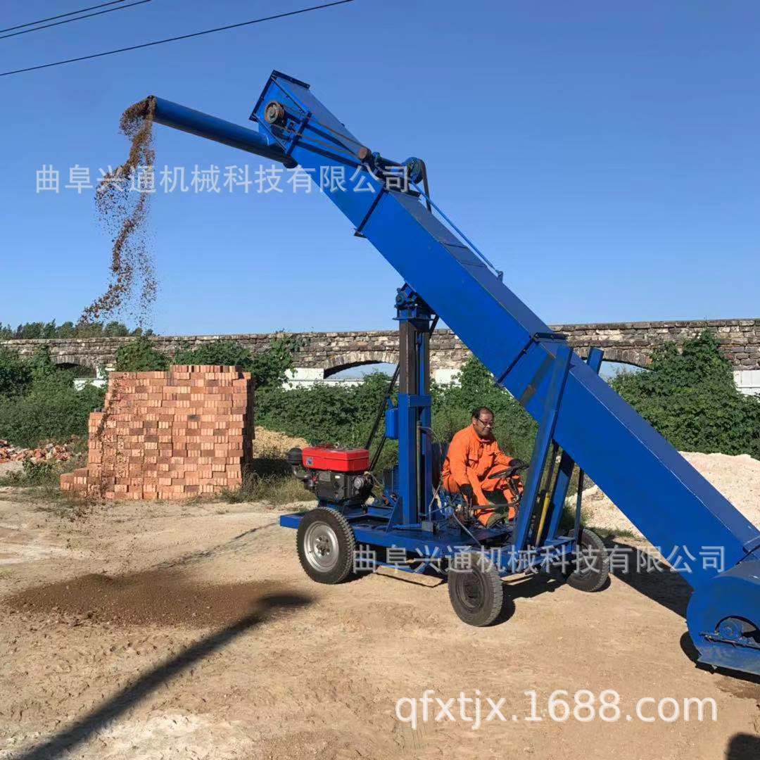 湖北玉米 高粱装车移动收粮机河南焦作高粱自动装车扒粮机厂家