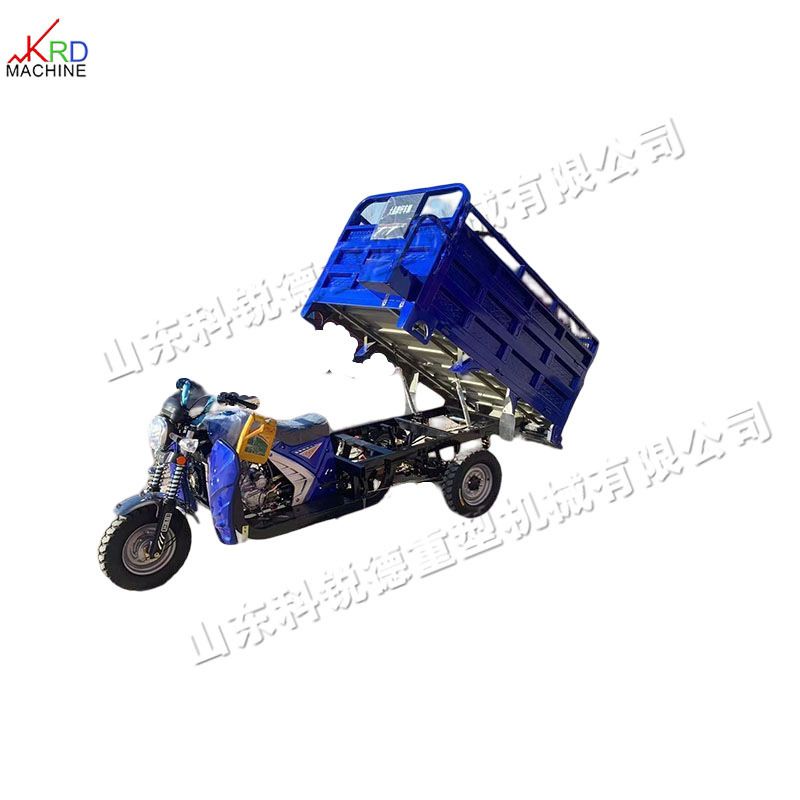 汽油摩托三轮车 工地运输带高低速自卸车 农用代步汽油载重王