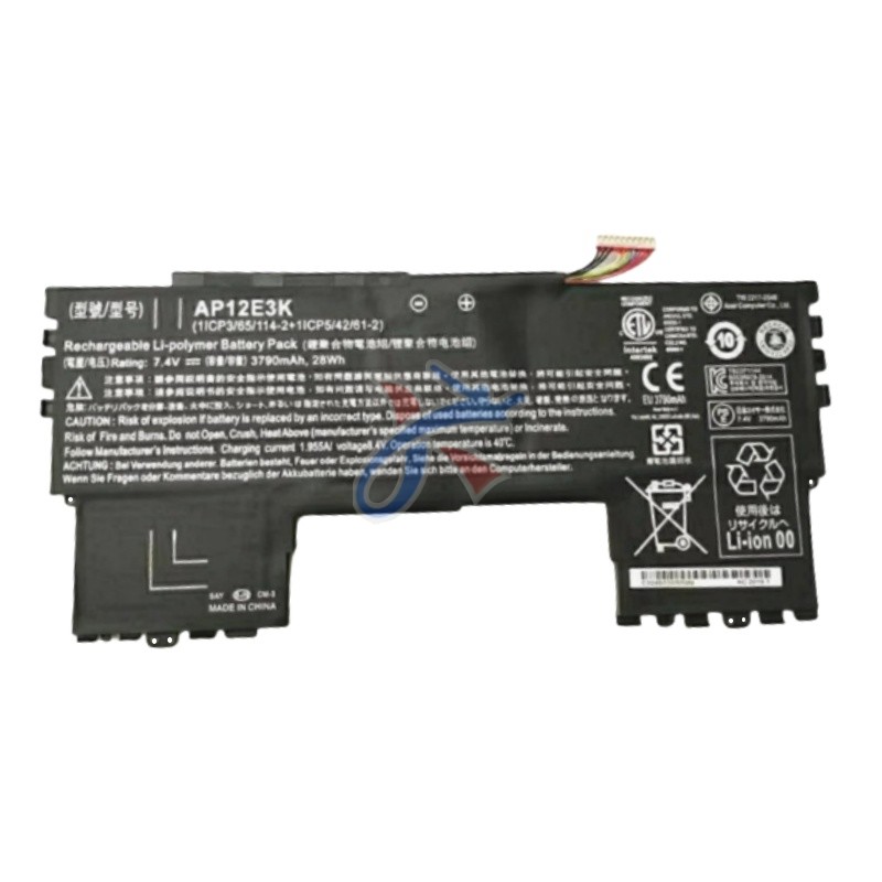 适用acer宏基Aspire S7-191 Ultrabook11笔记本AP12E3K电池