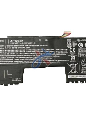 适用acer宏基Aspire S7-191 Ultrabook11笔记本AP12E3K电池