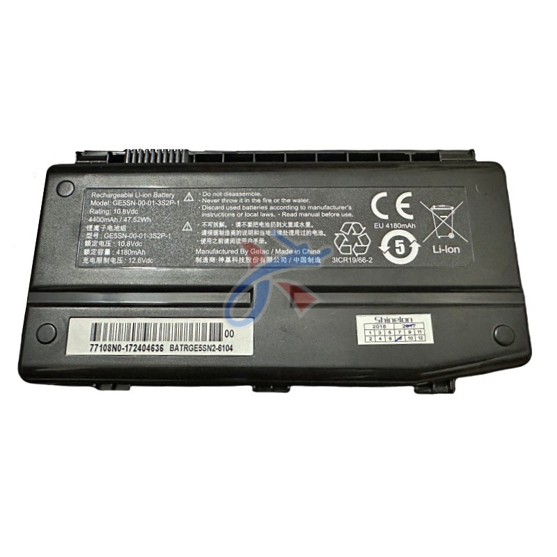 适用炫龙炎魔T50-581S1N 机械师F117-F6K GE5SN-00-01-3S2P-1电池