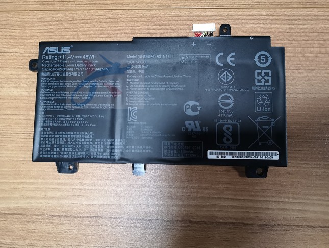 适用华硕FX80/86G/504/505G/506HC/L飞行堡垒5火陨6电池B31N1726