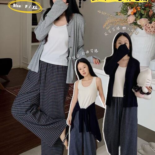 2026杜小宅Dstudio秋季新款家居服睡衣女二件套三件套新品批发