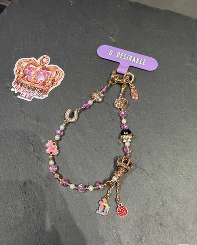 正版王鹤棣同款DDesirable 小D幸运皇冠手机链盲盒少女心公仔礼物