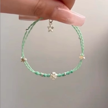 幸运星四叶草手绳星星编织春日手工diy材料包闺蜜手链情侣礼物