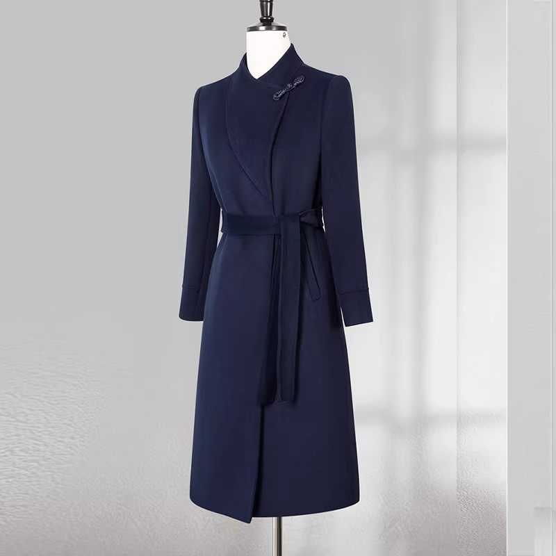 新中式酒店前台接待工装职业呢子大衣女外套秋冬毛呢售楼部工作服,女装/女士精品,毛呢外套,淘宝优惠券,粉丝福利购,淘宝优惠卷