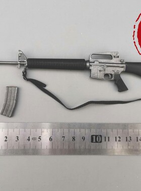 1/6比例兵人模型突击步枪M16A2非真人比例不可发射现货