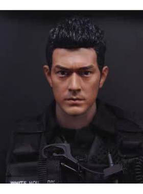 短发亚洲男星 1比6金城武头雕 兵人模型 投名状 帅哥头雕男 现货
