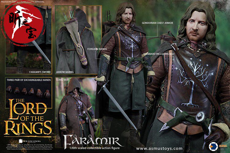 asmus toys lotr026 1/6兵人指环王魔戒 faramir法拉