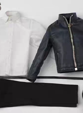 FOCUSTOYS F02B 1/6兵人服饰皮衣套装 墨绿色套装