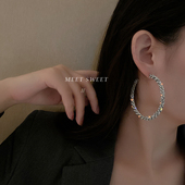 大耳圈耳环2026新款 夸张圆圈耳坠女 高级感韩国气质耳饰欧美个性