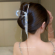 水钻珍珠流苏抓夹女高级感2025新款 高端夹子头饰发夹后脑勺鲨鱼夹