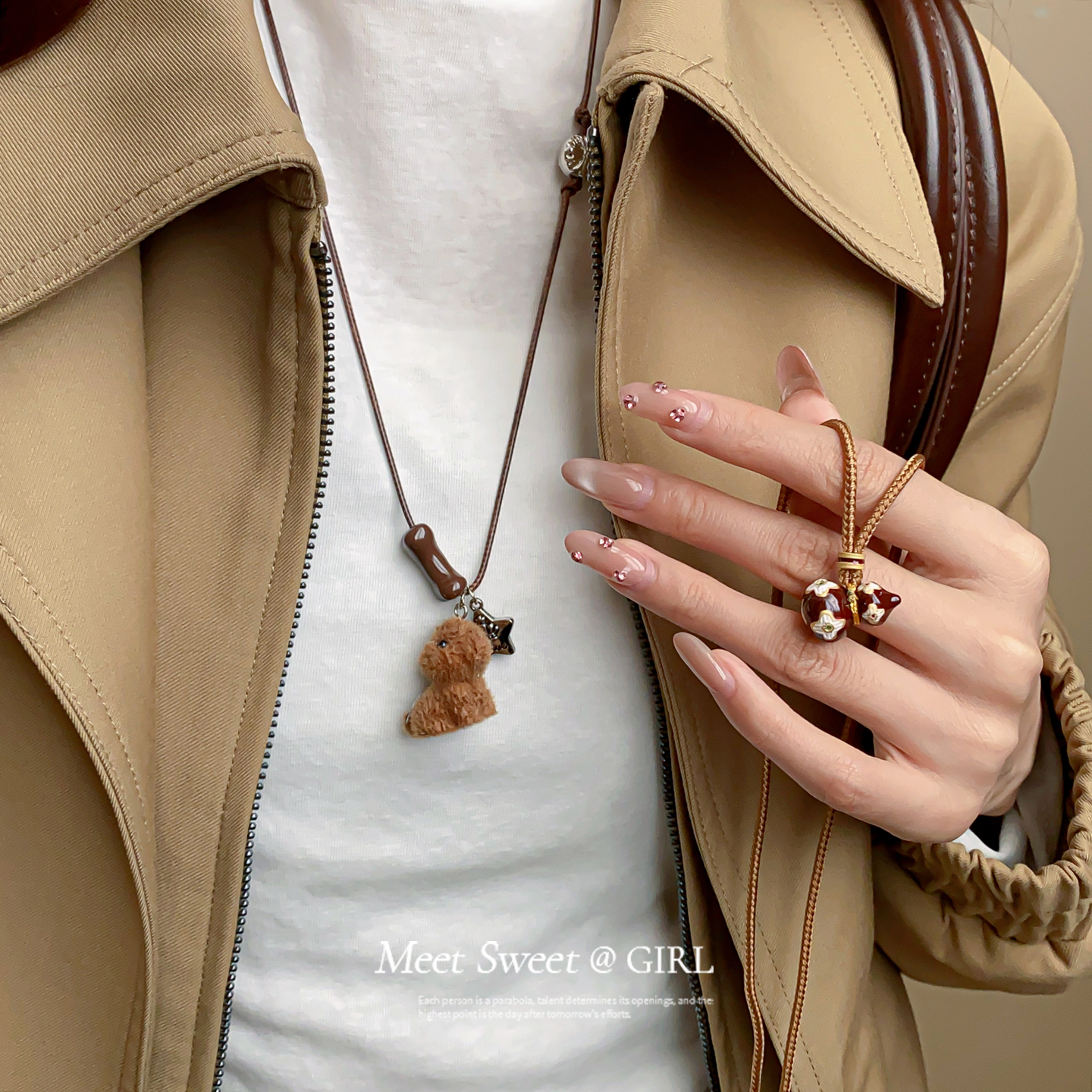 可爱小狗葫芦长款项链