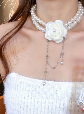 「遇见饰品」白色双层珍珠项链