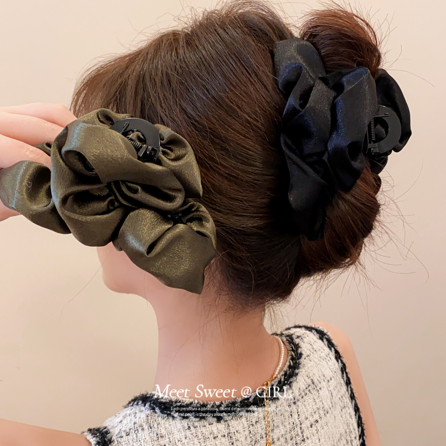 法式云朵褶皱抓夹发饰