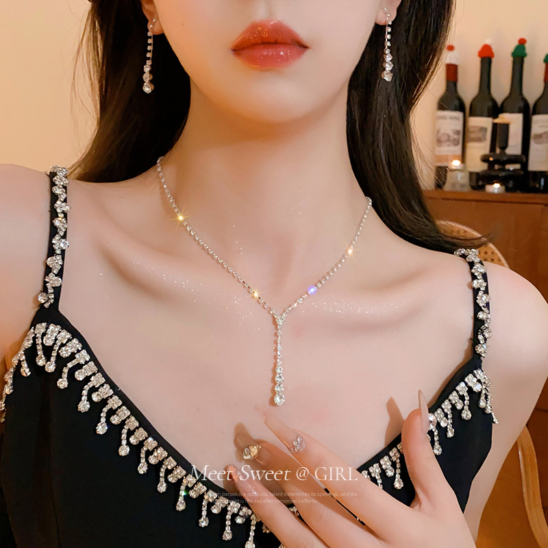 项链耳钉套装配饰高级