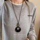 长款 挂件吊坠项链毛衣链大气高档高级感轻奢挂绳复古衣服配饰女