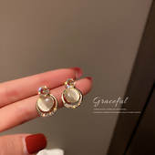 耳环2025新款 爆款 高级感轻奢小众设计气质耳饰冷淡风百搭耳钉女
