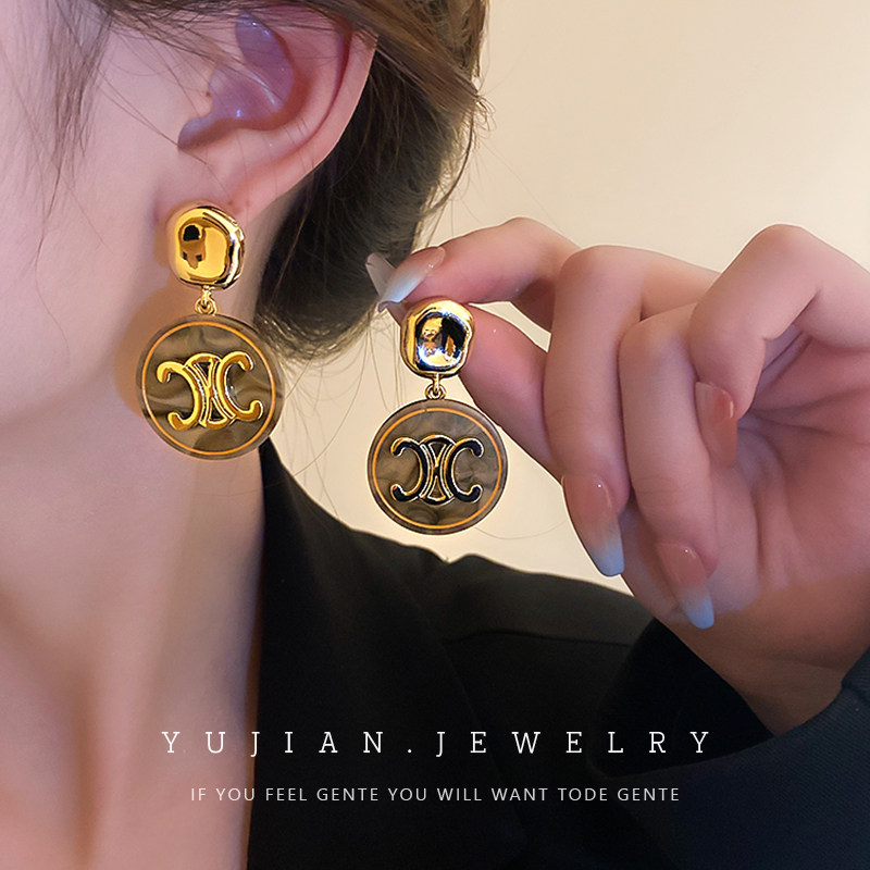 复古中古耳环vintage轻奢高级感气质耳钉2025新款爆款夸张耳饰女,饰品/流行首饰/时尚饰品新,耳环,淘宝优惠券,粉丝福利购,淘宝优惠卷