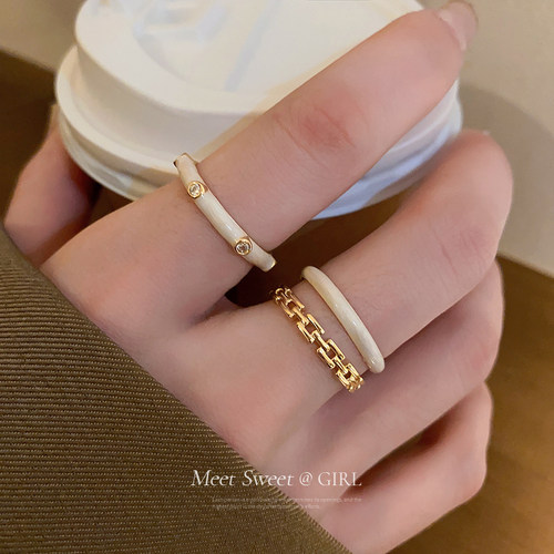 开口戒指女设计小众轻奢高级感