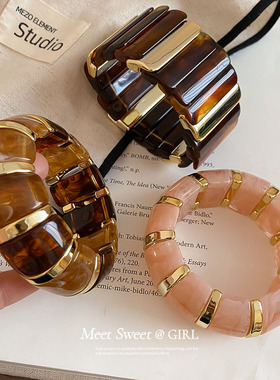 晕染亚克力弹力绳手环手镯女