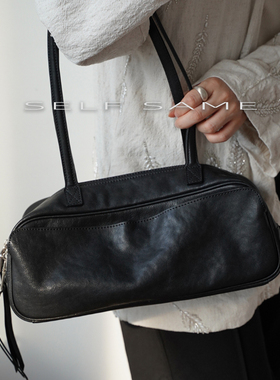 SELFSAME优选头层植鞣牛皮法棍包 慵懒随性 实用主义吐司腋下包包