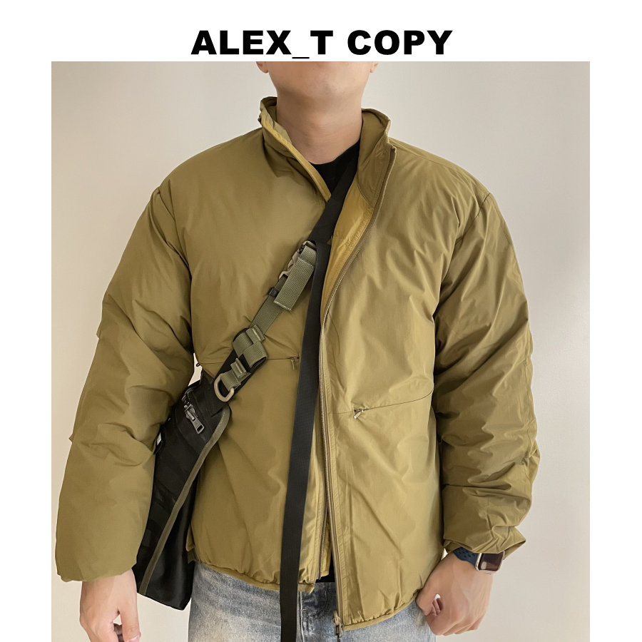 Alex 城市机能风日系经典双面穿防撕裂户外保暖轻量化羽绒服男