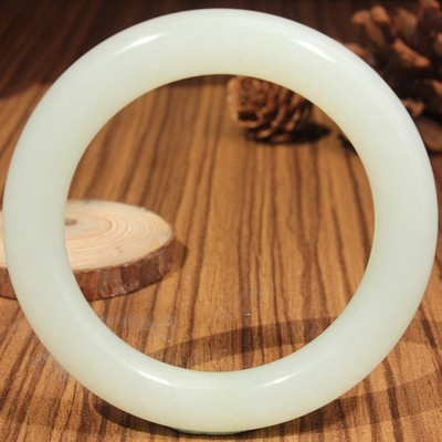 手镯新疆和田玉白玉天然润