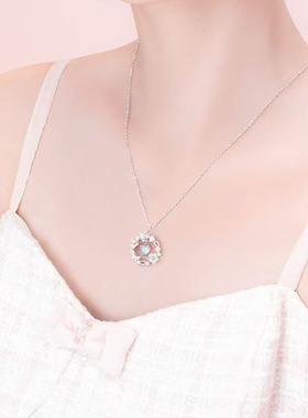 纯银项链女款轻奢小众设计感高级气质锁骨链2025新款