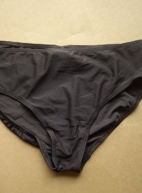 KU555-2咖啡色 塑身款中高腰比基尼泳褲　 10 12 14 中高腰包臀好