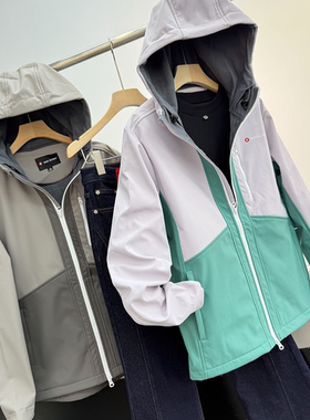 户外机能~加绒保暖+3D立裁秋冬季男士防风防水软壳冲锋衣50233