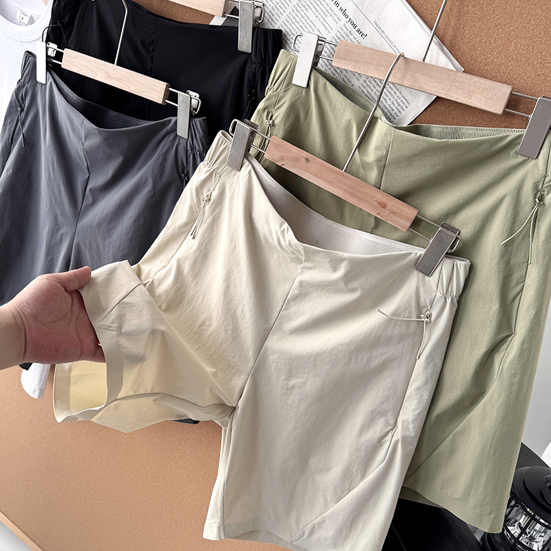 7A抗菌科技 夏季男士外贸轻薄透气运动速干中裤休闲短裤S00547