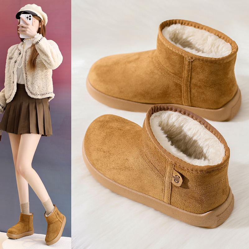 加绒勃肯鞋女新款冬季保暖棉鞋