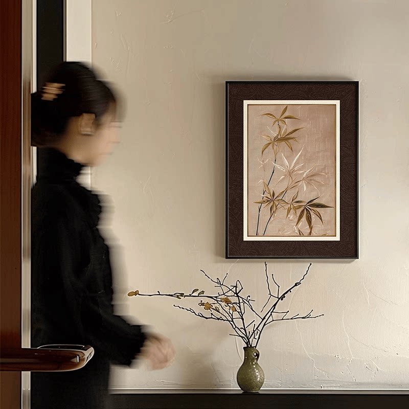 法式复古客厅装饰画摆台挂画美式中古风沙发背景墙上壁画高级感画