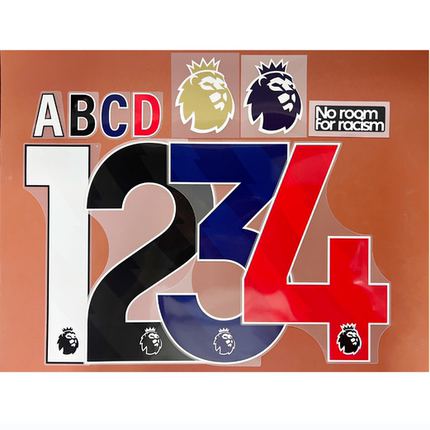 AveryDennison正品现货 23-26英超印号字母数字英超臂章反歧视章