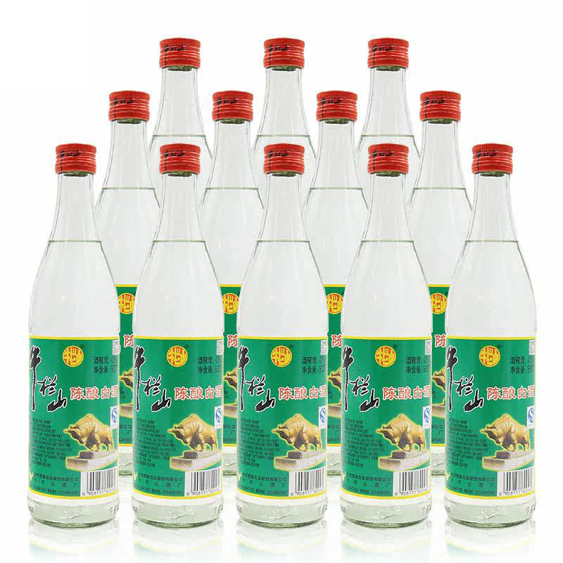 牛栏山北京二锅头 白牛二光瓶陈酿 白酒 浓香型42度 500ml*12瓶