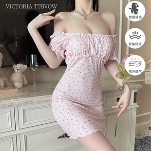 夏季 Victoria维多利亚性感睡裙女2025年新款 甜美纯欲风吊带家居服