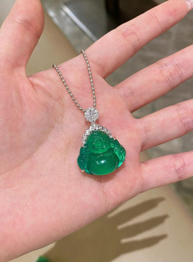 新中式国风佛吊坠项链轻奢高级感